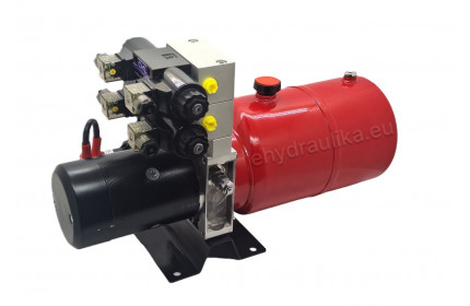 Miniagregát 2,2kW, 24DC, 4,2cm3/ot., 10L nádrž,se 2 solenoidními ventily