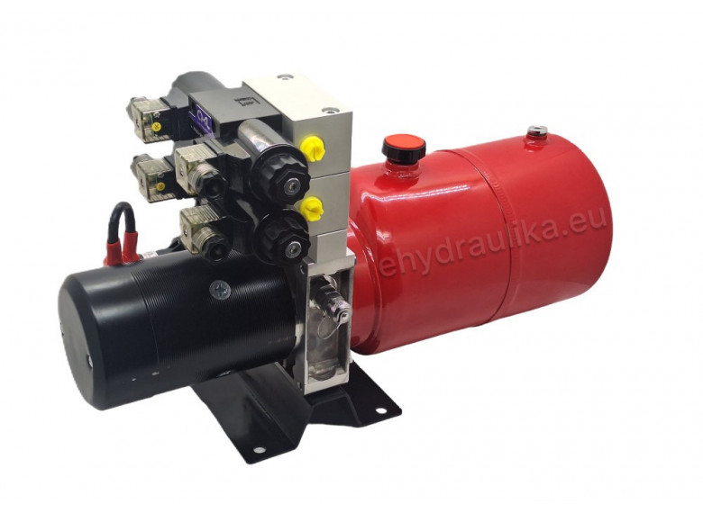 Miniagregát 2,2kW, 24DC, 4,2cm3/ot., 10L nádrž,se 2 solenoidními ventily