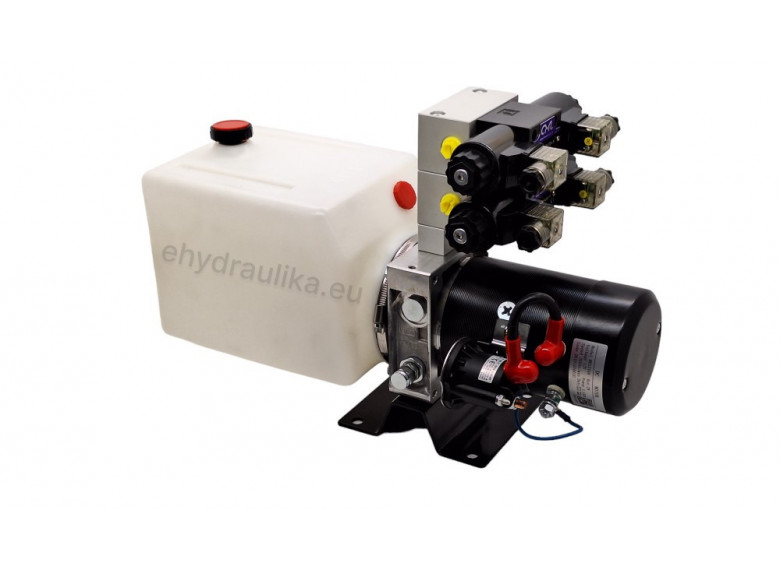 Miniagregát 2,2kW, 24DC, 2,5cm3/ot., 6L nádrž, s jedním rozvaděčem