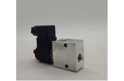 2/2 VENTIL, NC+nouzové ovládání+24V